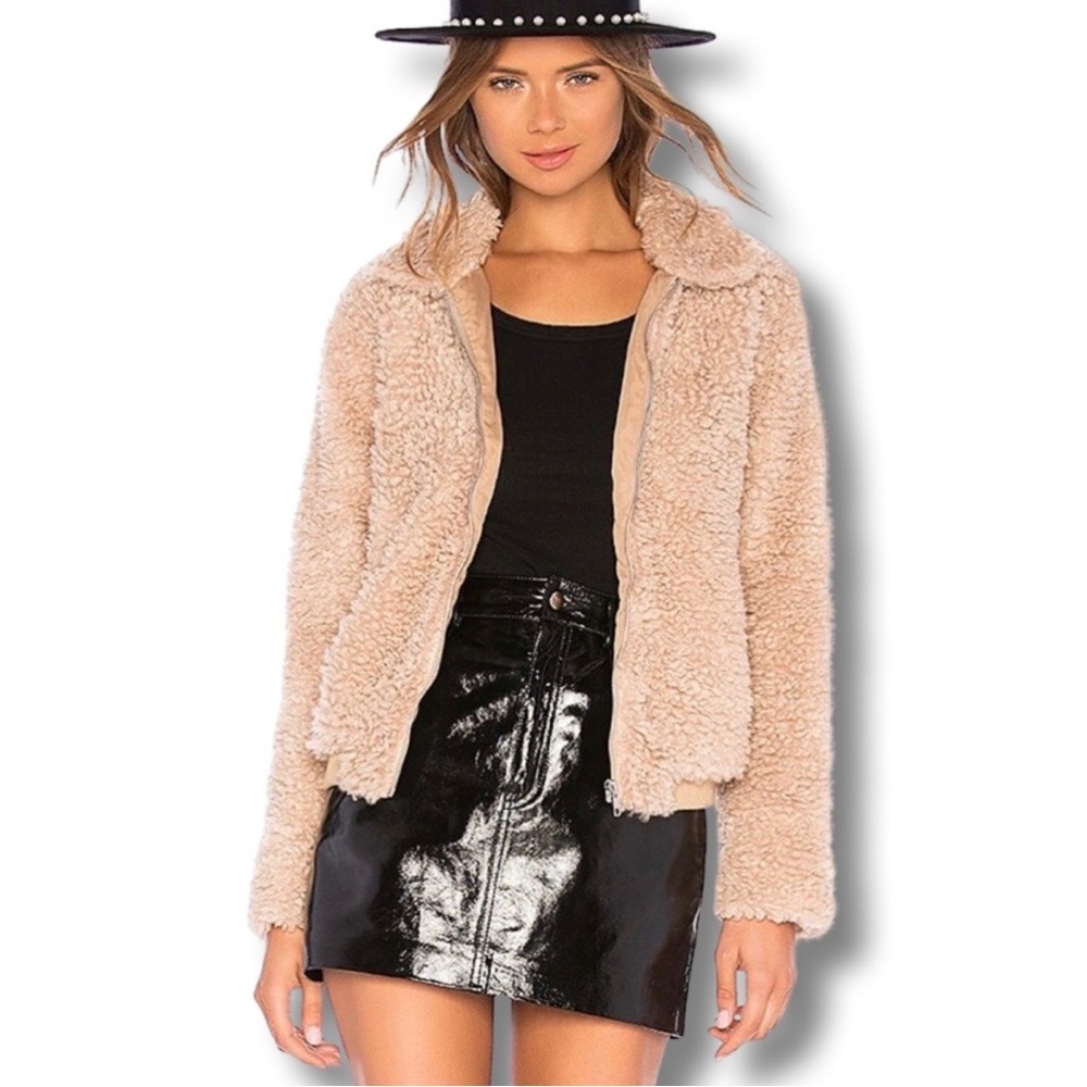 Endless Rose Sherpa Zip Up Jacket